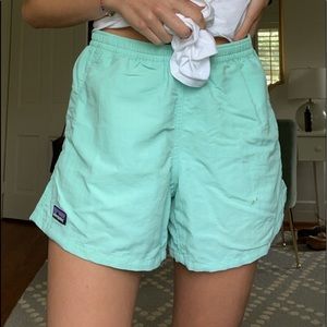 Women’s Patagonia light blue shorts